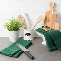 Design Imports Windowpane 4-pc. Terry Dish Cloth Set