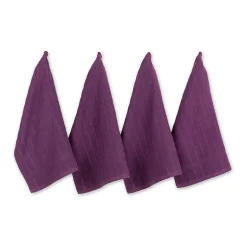 Design Imports Windowpane 4-pc. Terry Dish Cloth Set
