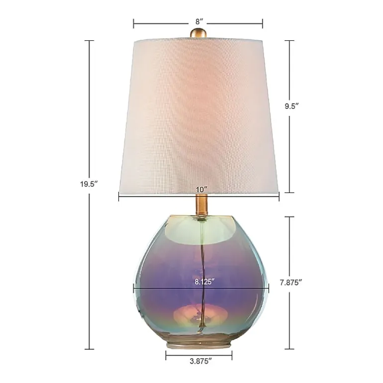 510 Design Ranier Iridescent Glass Table Lamp
