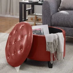 Designs4Comfort Round Ottoman