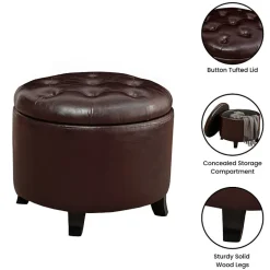 Designs4Comfort Round Ottoman