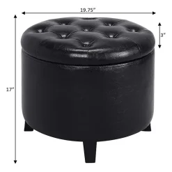 Designs4Comfort Round Ottoman