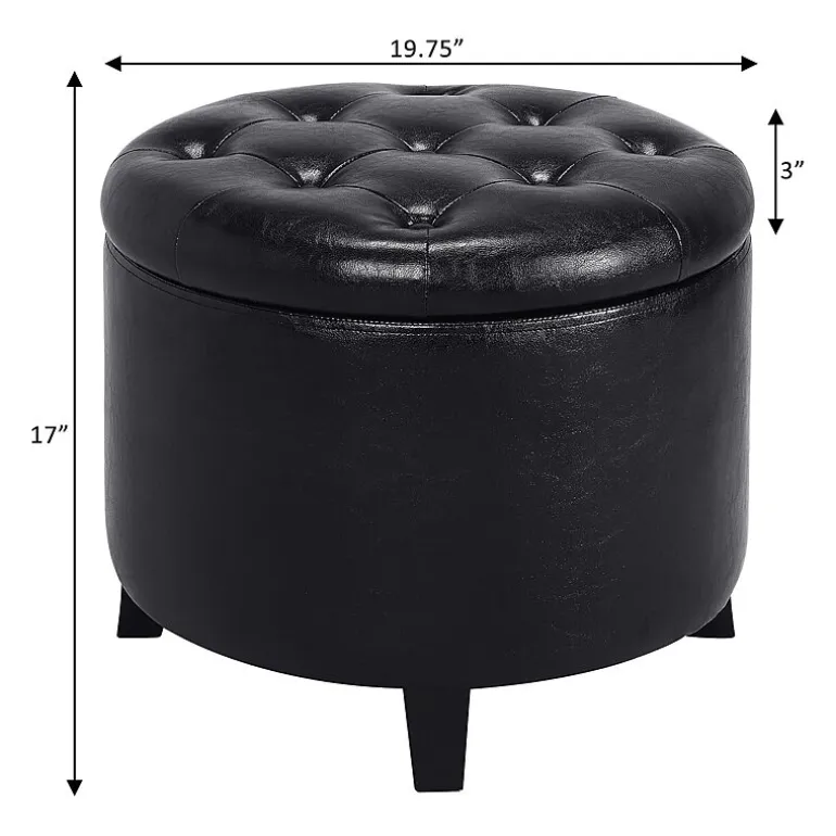 Designs4Comfort Round Ottoman
