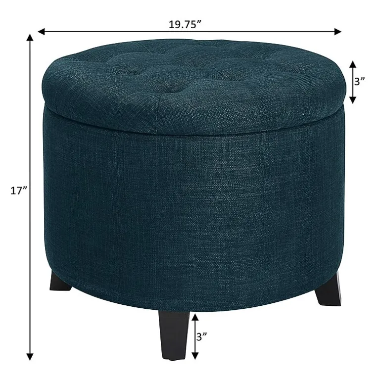Designs4Comfort Round Ottoman