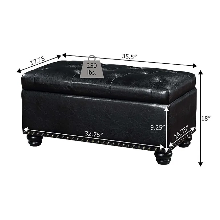 Designs4Comfort 7th Avenue Storage Ottoman