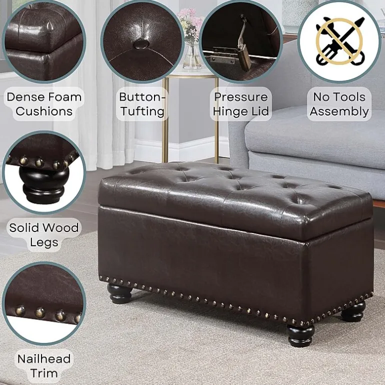 Designs4Comfort 7th Avenue Storage Ottoman