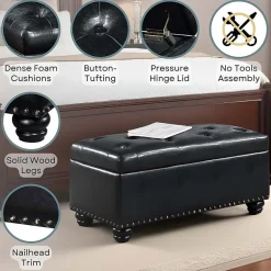 Designs4Comfort 7th Avenue Storage Ottoman