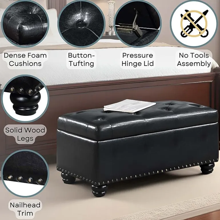 Designs4Comfort 7th Avenue Storage Ottoman