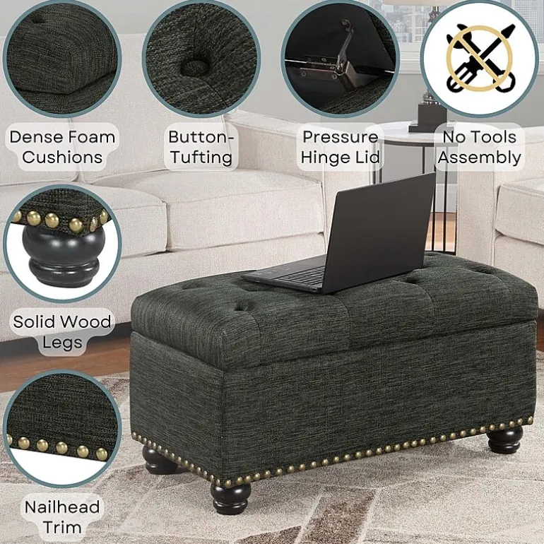 Designs4Comfort 7th Avenue Storage Ottoman