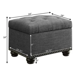 Designs4comfort 5th Avenue Storage Ottoman