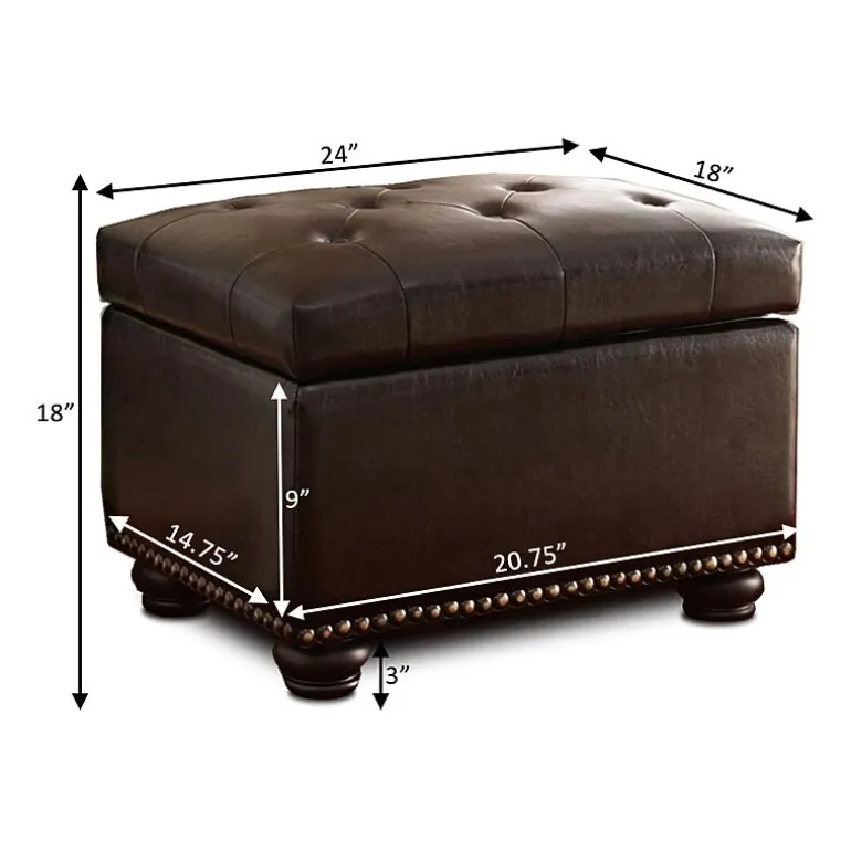 Designs4comfort 5th Avenue Storage Ottoman