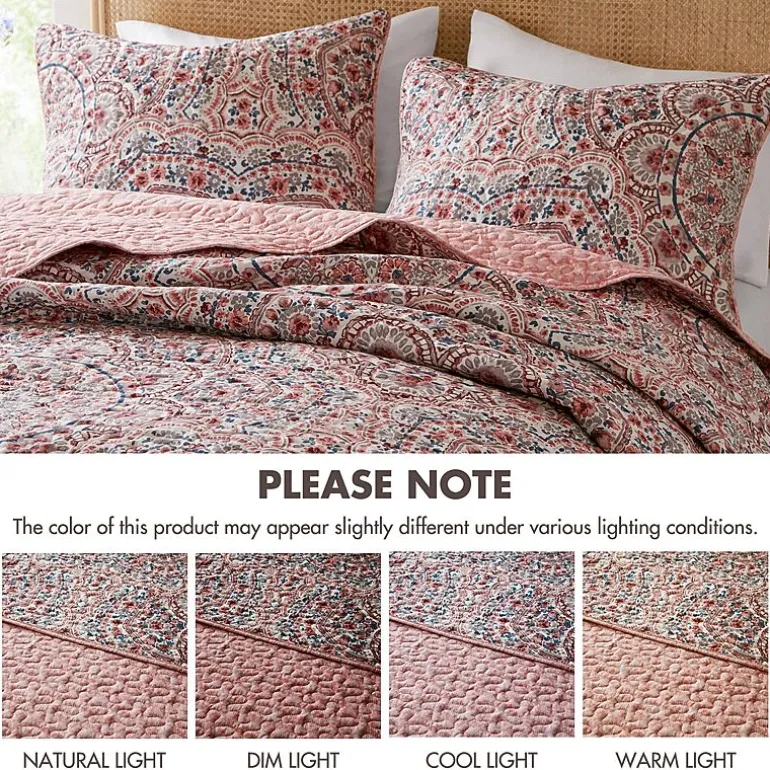 510 Design Valerie Boho Floral Reversible Quilt Set