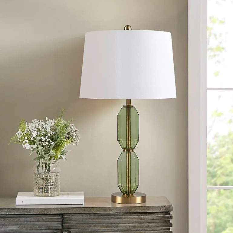 510 Design 26.5" Zirconia Faceted Glass Table Lamp