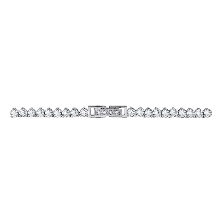 DiamonArt® Sterling Silver 20¾ CT. T.W. Cubic Zirconia Graduated Link Necklace