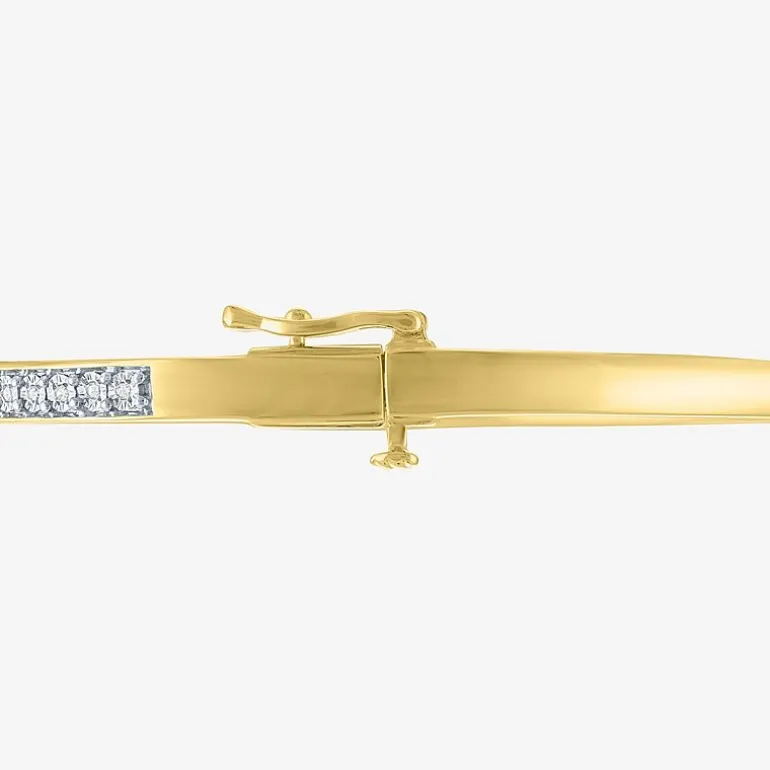 Diamond Addiction (G-H / I1-I2) Womens 2-pc. 1/10 CT. T.W. White Diamond 14K Gold Over Silver Sterling Silver Bracelet Set