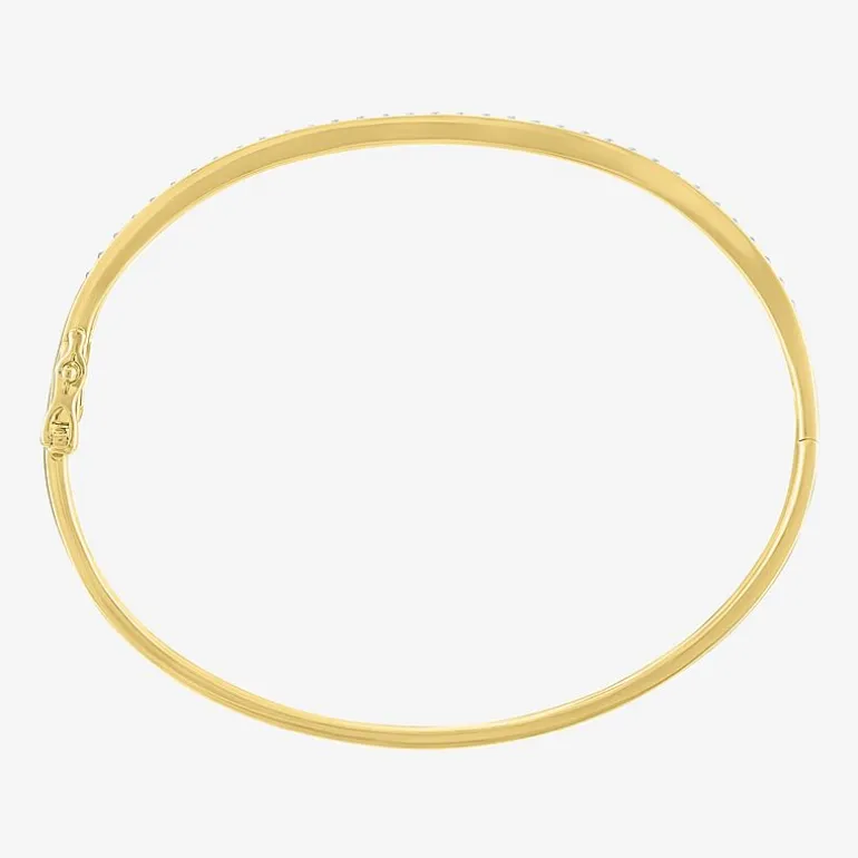 Diamond Addiction (G-H / I1-I2) Womens 2-pc. 1/10 CT. T.W. White Diamond 14K Gold Over Silver Sterling Silver Bracelet Set