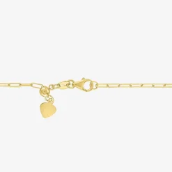Diamond Addiction (G-H / I1-I2) Womens 1/3 CT. T.W. Lab Grown White Diamond 10K Gold Paperclip Round 18 Inch Pendant Necklace