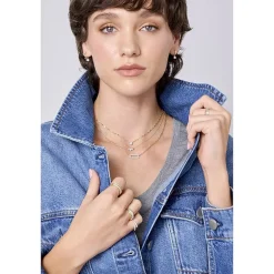 Diamond Addiction (G-H / I1-I2) Womens 1/3 CT. T.W. Lab Grown White Diamond 10K Gold Paperclip Round 18 Inch Pendant Necklace