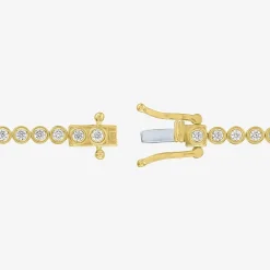 Diamond Addiction (G-H, Si2-I1) Womens White Diamond 14K Gold Over Silver 17 Inch Tennis Necklace