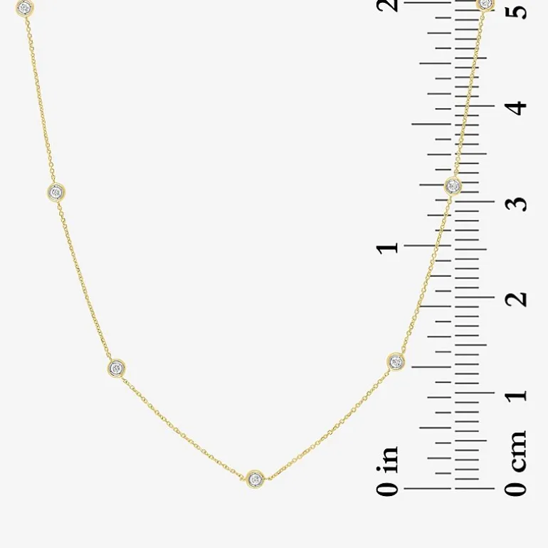 Diamond Addiction (G-H / Si2-I1) Womens 1/3 CT. T.W. Lab Grown White Diamond 10K Gold Pendant Necklace