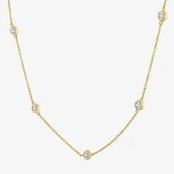 Diamond Addiction (G-H / Si2-I1) Womens 1/3 CT. T.W. Lab Grown White Diamond 10K Gold Pendant Necklace