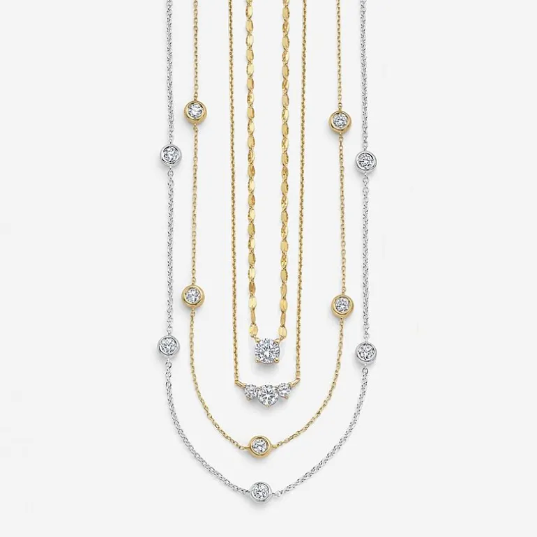 Diamond Addiction (G-H / Si2-I1) Womens 1/3 CT. T.W. Lab Grown White Diamond 10K Gold Pendant Necklace