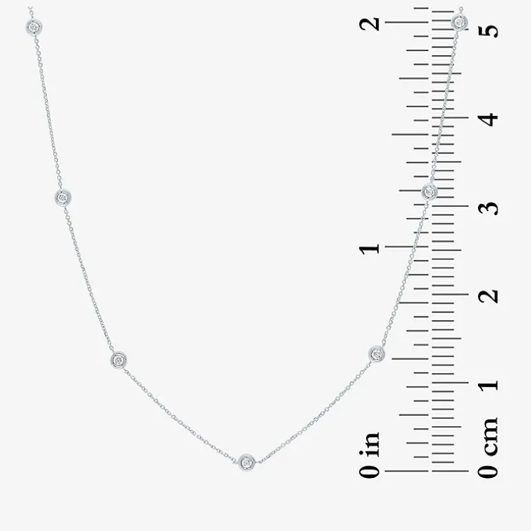 Diamond Addiction (G-H / Si2-I1) Womens 1/3 CT. T.W. Lab Grown White Diamond 10K Gold Pendant Necklace