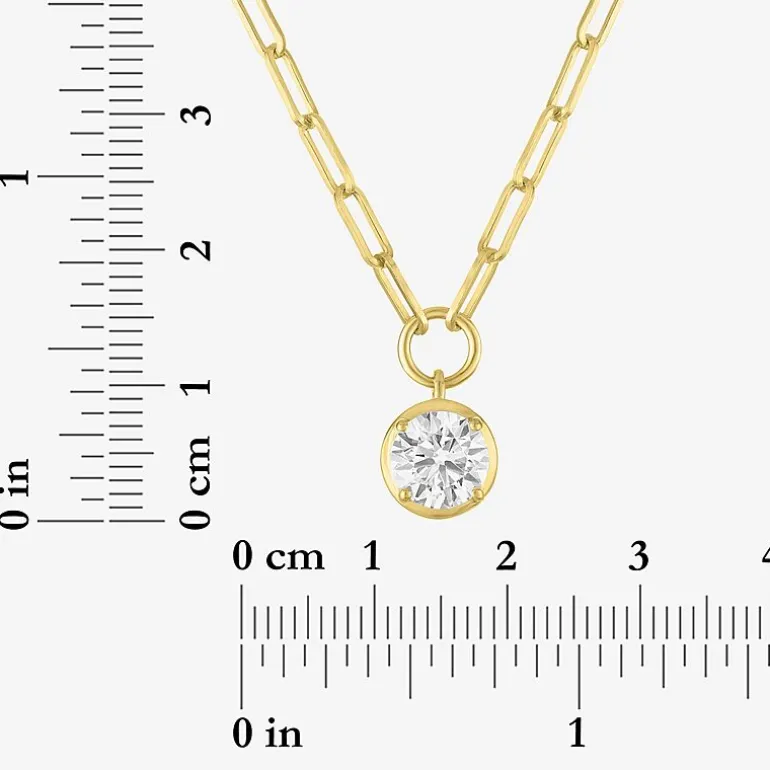 Diamond Addiction (G-H, Si2-I1) Womens 1 1/2 CT. T.W. Lab Grown White Diamond 14K Gold Over Silver 18 Inch Pendant Necklace