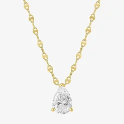 Diamond Addiction (G-H / Si2-I1) Womens 2 CT. T.W. Lab Grown White Diamond 10K Gold 18 Inch Pendant Necklace