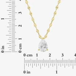 Diamond Addiction (G-H / Si2-I1) Womens 2 CT. T.W. Lab Grown White Diamond 10K Gold 18 Inch Pendant Necklace