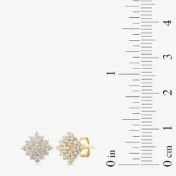 Diamond Blossom 1 CT. T.W. Lab Grown White Diamond 10K White or Yellow Gold Star 2-pc. Jewelry Set