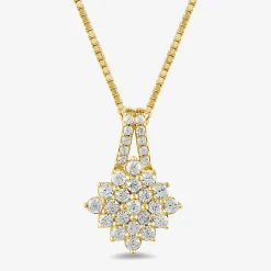 Diamond Blossom 1 CT. T.W. Lab Grown White Diamond 10K White or Yellow Gold Star 2-pc. Jewelry Set