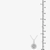 Diamond Blossom Womens 1 CT. T.W. Lab Grown White Diamond Flower Pendant Necklace Set