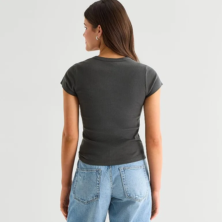 Diet Coke Baby Tee Womens Juniors Crew Neck Short Sleeve Regular Fit Graphic T-Shirt