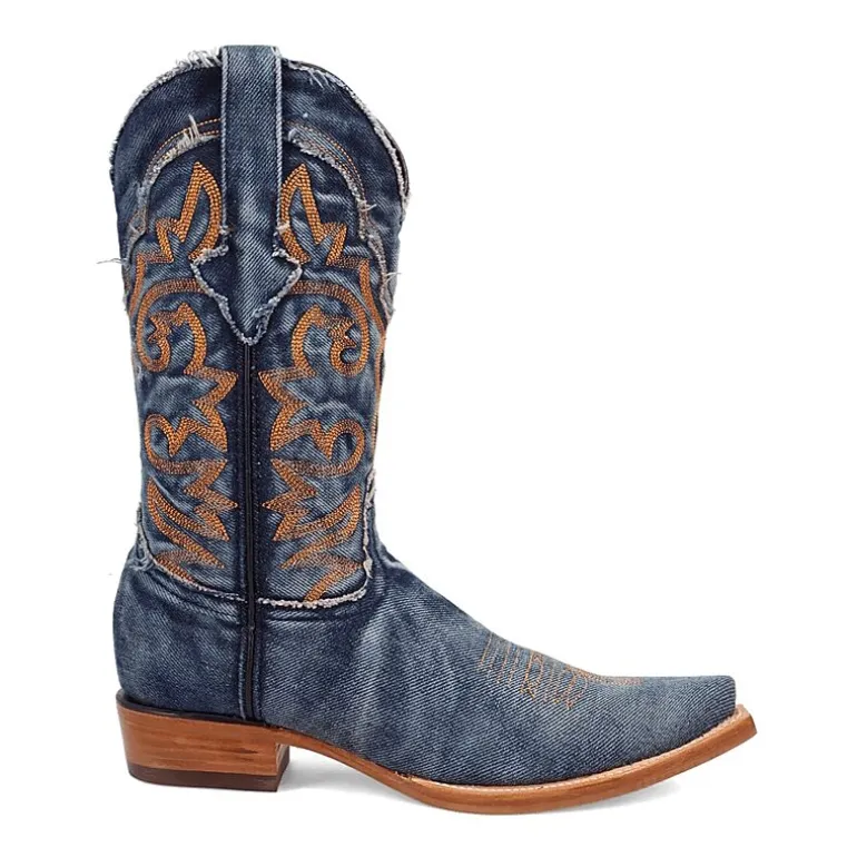 Dingo Mens Big Easy Flat Heel Cowboy Boots