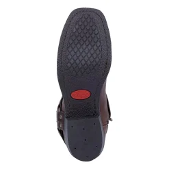 Dingo Mens Block Heel Motorcycle Boots Rev Up