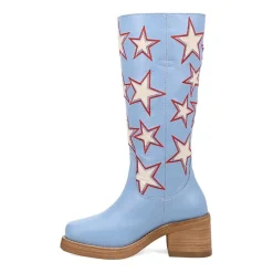 Dingo Womens American Dream Block Heel Cowboy Boots