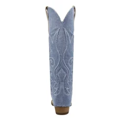 Dingo Womens Blue Jean Baby Block Heel Cowboy Boots