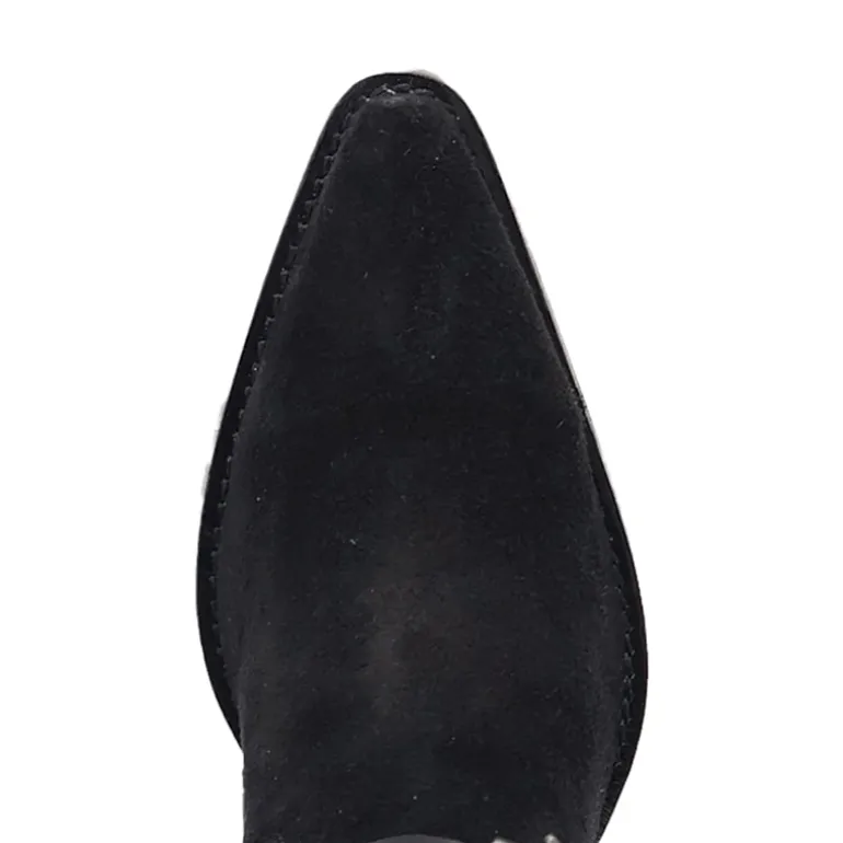 Dingo Womens Buck Wild Suede Leather Boot Block Heel Cowboy Boots