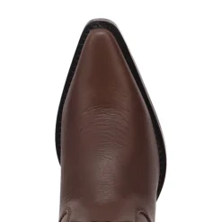 Dingo Womens Burnin' Love Leather Boot Block Heel Cowboy Boots