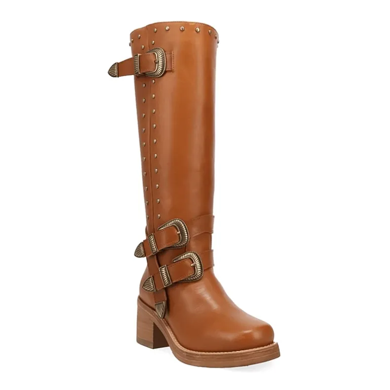 Dingo Womens Fillmore Block Heel Cowboy Boots