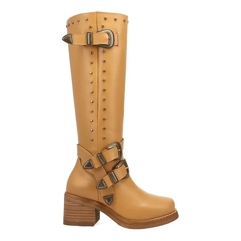 Dingo Womens Fillmore Block Heel Cowboy Boots