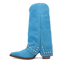 Dingo Womens Howdy Honey Suede Leather Boot Block Heel Cowboy Boots