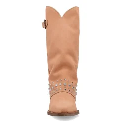 Dingo Womens Howdy Honey Suede Leather Boot Block Heel Cowboy Boots