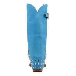 Dingo Womens Howdy Honey Suede Leather Boot Block Heel Cowboy Boots