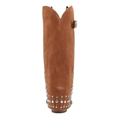 Dingo Womens Howdy Honey Suede Leather Boot Block Heel Cowboy Boots