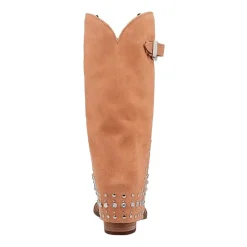 Dingo Womens Howdy Honey Suede Leather Boot Block Heel Cowboy Boots