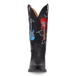 Dingo Womens Jukebox Leather Boot Block Heel Cowboy Boots