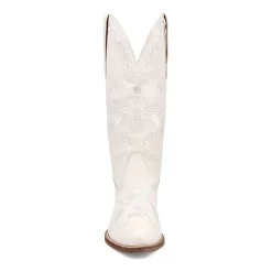 Dingo Womens Love Bug Leather Stacked Heel Cowboy Boots
