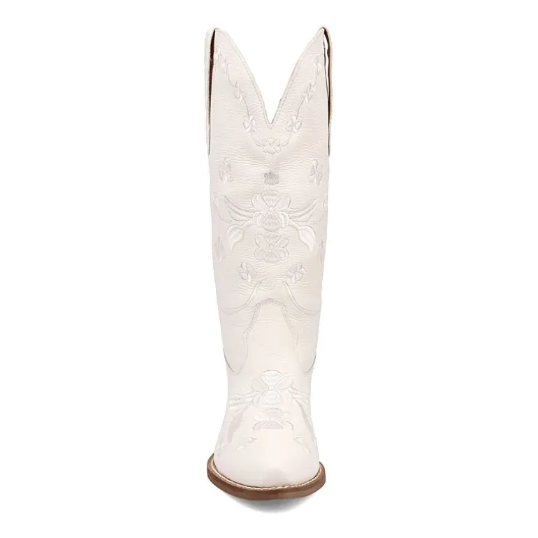 Dingo Womens Love Bug Leather Stacked Heel Cowboy Boots